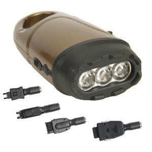 Фонарь-динамо с подзарядкой д/мобильного телефона