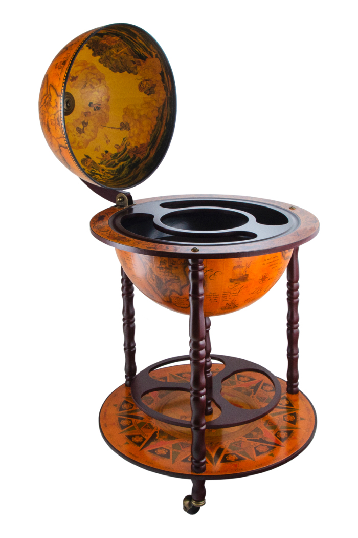 Глобус-бар напольный сфера 45см, 69*61*96